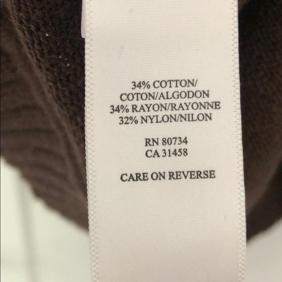 Brown BCBG Short Sleeve Wrap Sweater in Size S - Picture 3 of 4